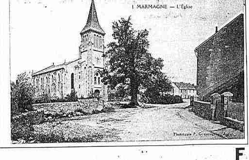 Ville de MARMAGNE Carte postale ancienne