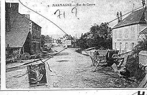 Ville de MARMAGNE Carte postale ancienne