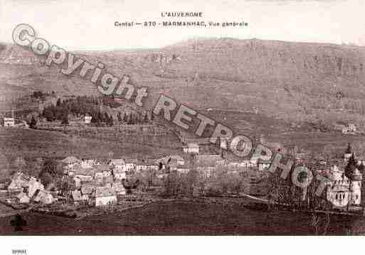 Ville de MARMANHAC Carte postale ancienne