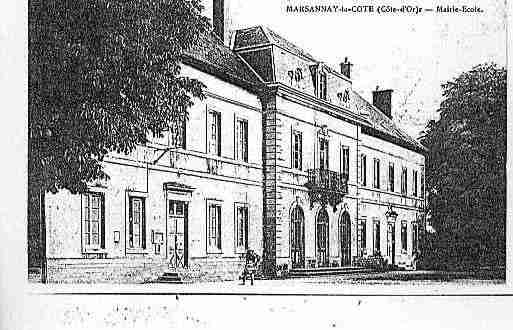 Ville de MARSANNAYLACOTE Carte postale ancienne