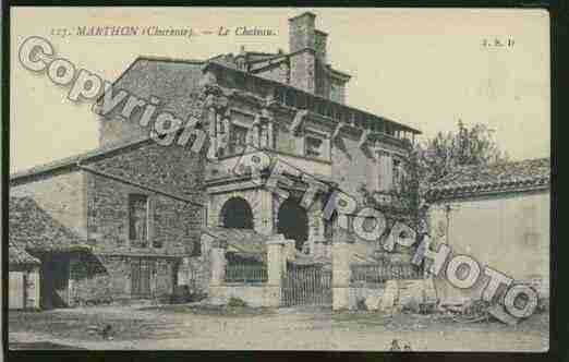 Ville de MARTHON Carte postale ancienne