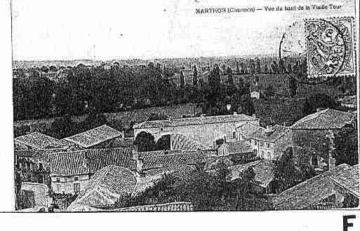 Ville de MARTHON Carte postale ancienne