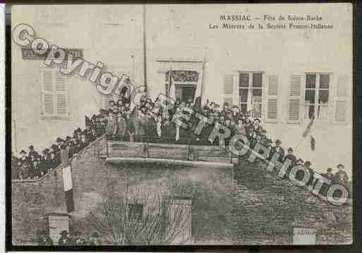 Ville de MASSIAC Carte postale ancienne