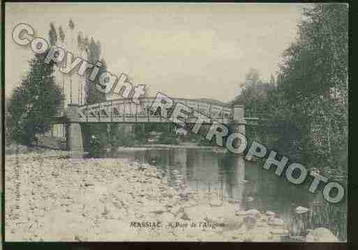 Ville de MASSIAC Carte postale ancienne