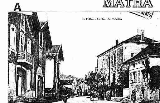 Ville de MATHA Carte postale ancienne