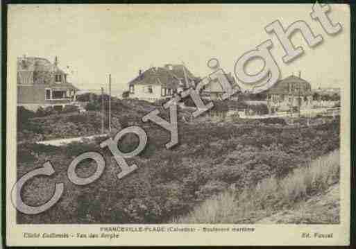 Ville de MERVILLEFRANCEVILLEPLAGE Carte postale ancienne