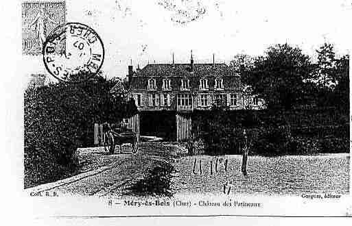 Ville de MERYESBOIS Carte postale ancienne