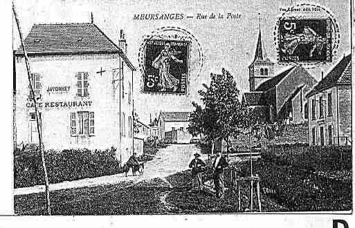 Ville de MEURSANGES Carte postale ancienne