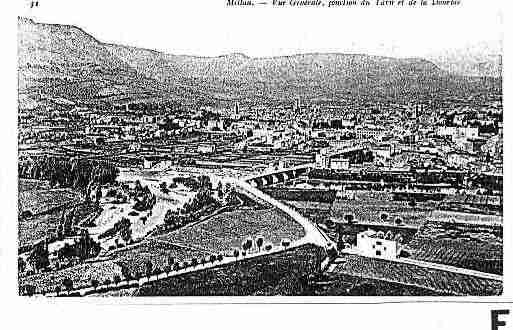 Ville de MILLAU Carte postale ancienne