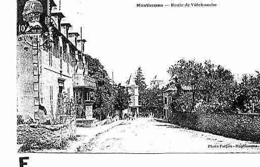 Ville de MONTBAZENS Carte postale ancienne