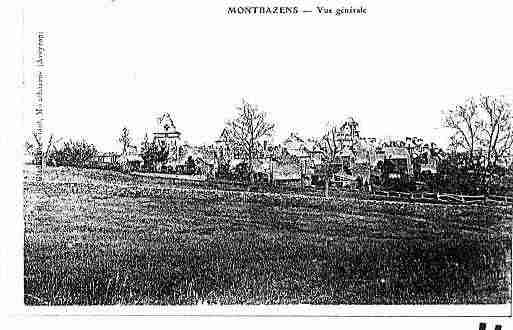 Ville de MONTBAZENS Carte postale ancienne