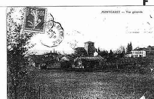 Ville de MONTCARET Carte postale ancienne