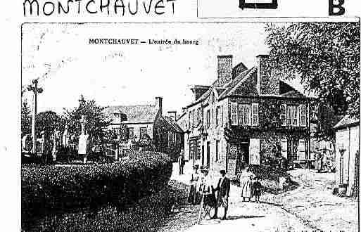 Ville de MONTCHAUVET Carte postale ancienne