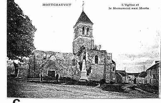 Ville de MONTCHAUVET Carte postale ancienne