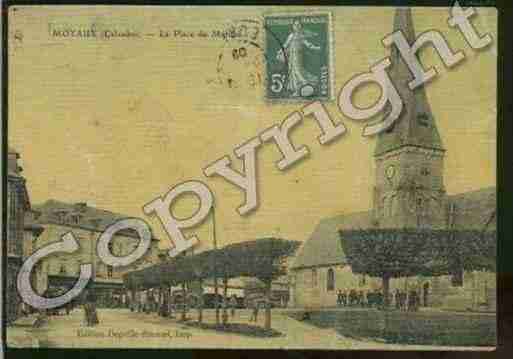 Ville de MOYAUX Carte postale ancienne