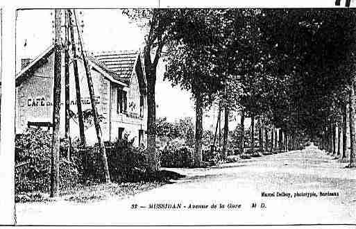 Ville de MUSSIDAN Carte postale ancienne