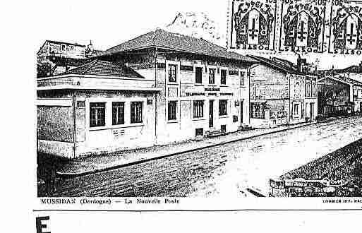 Ville de MUSSIDAN Carte postale ancienne