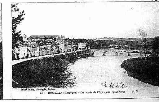 Ville de MUSSIDAN Carte postale ancienne