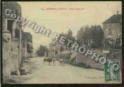 Ville de NORGESLAVILLE Carte postale ancienne