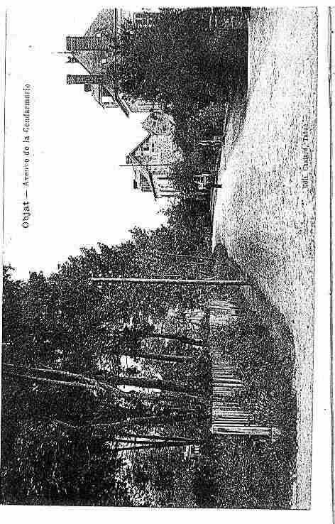 Ville de OBJAT Carte postale ancienne