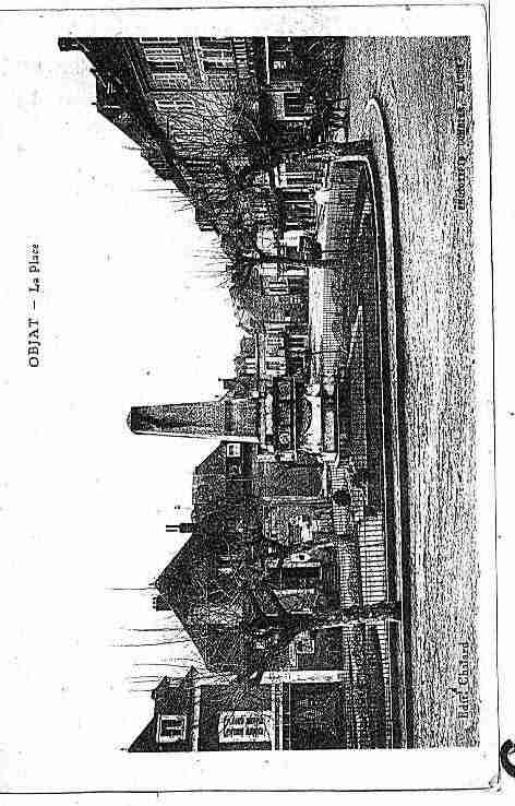 Ville de OBJAT Carte postale ancienne