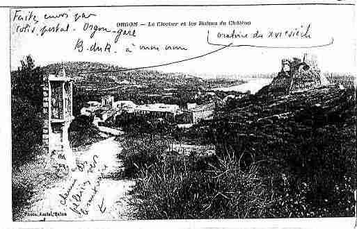 Ville de ORGON Carte postale ancienne