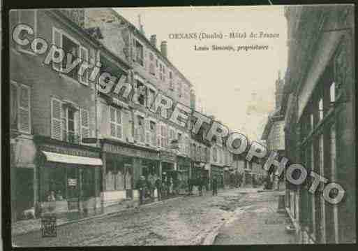 Ville de ORNANS Carte postale ancienne