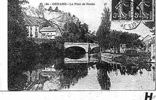 Ville de ORNANS Carte postale ancienne