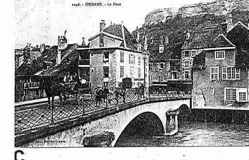 Ville de ORNANS Carte postale ancienne