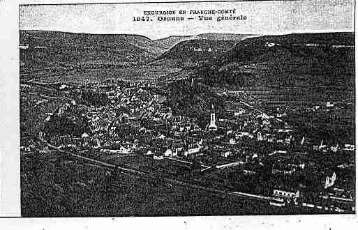 Ville de ORNANS Carte postale ancienne