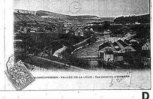 Ville de ORNANS Carte postale ancienne