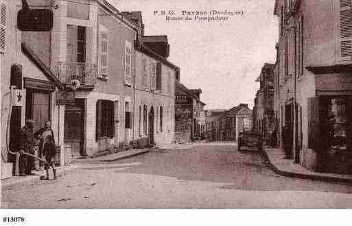 Ville de PAYZAC Carte postale ancienne