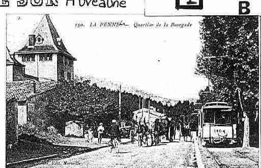 Ville de PENNESURHUVEAUNE(LA) Carte postale ancienne
