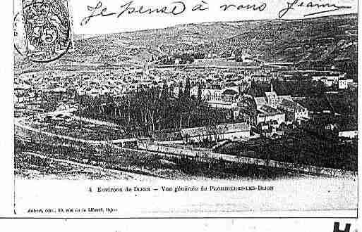 Ville de PLOMBIERESLESDIJON Carte postale ancienne