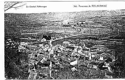 Ville de POLMINHAC Carte postale ancienne