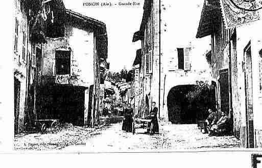 Ville de PONCIN Carte postale ancienne