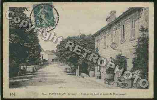 Ville de PONTARION Carte postale ancienne