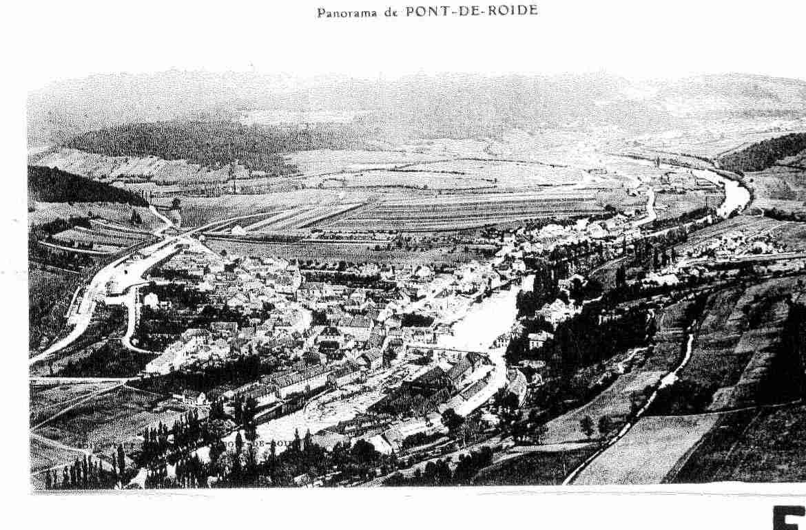 Ville de PONTDEROIDE Carte postale ancienne