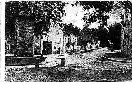 Ville de PONTDEVAUX Carte postale ancienne