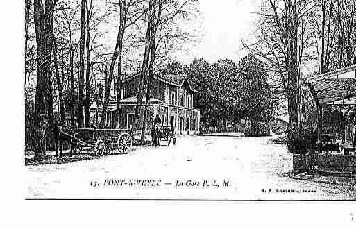 Ville de PONTDEVEYLE Carte postale ancienne