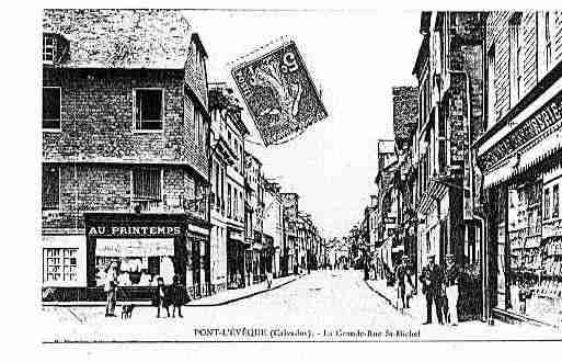 Ville de PONTL\'EVEQUE Carte postale ancienne