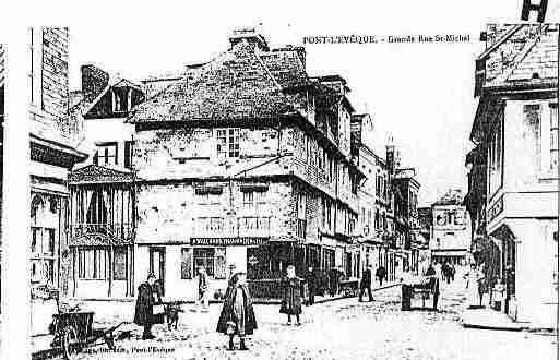 Ville de PONTL\'EVEQUE Carte postale ancienne