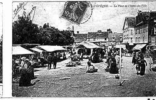 Ville de PONTL\'EVEQUE Carte postale ancienne