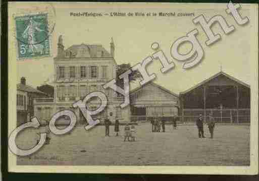 Ville de PONTL\'EVEQUE Carte postale ancienne