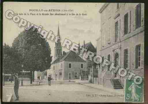 Ville de POUILLYENAUXOIS Carte postale ancienne