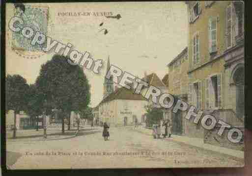 Ville de POUILLYENAUXOIS Carte postale ancienne