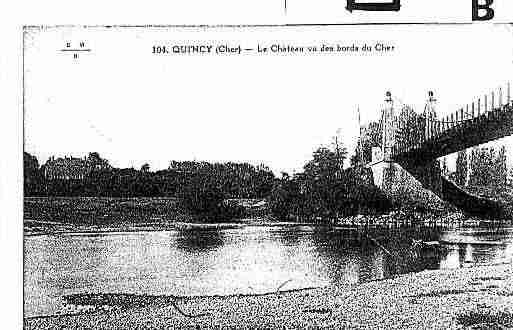 Ville de QUINCY Carte postale ancienne