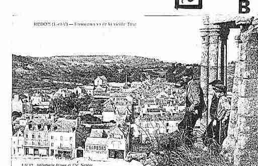 Ville de REDON Carte postale ancienne