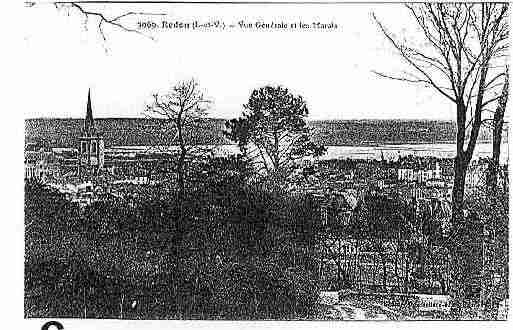 Ville de REDON Carte postale ancienne