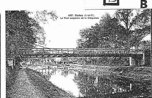 Ville de REDON Carte postale ancienne